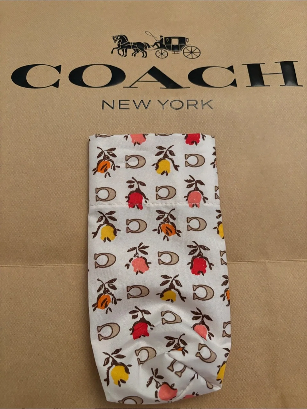 Coach Floral Mini Umbrella Cover Sleeve